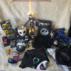 Nightmare Before Christmas Fan Collectibles Lot. Sweaters, Mugs, Funko Pops, Etc